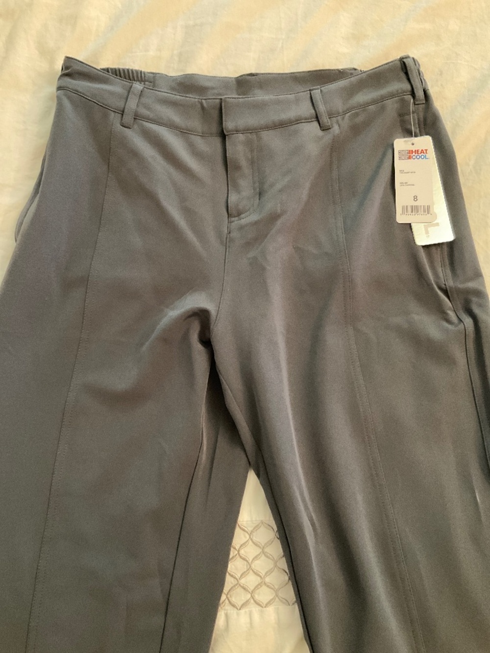 32’ charcoal pant size 8